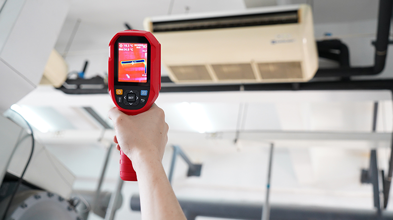 Ứng dụng đo kiểm HVAC của camera đo nhiệt độ UNI-T UTi210B